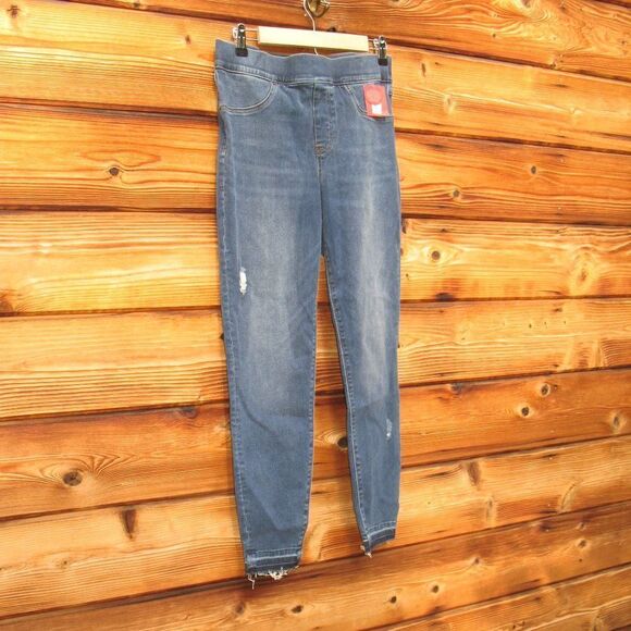 NWT Spanx Raw Hem Pull On Stretch Jeans - Picture 5 of 11